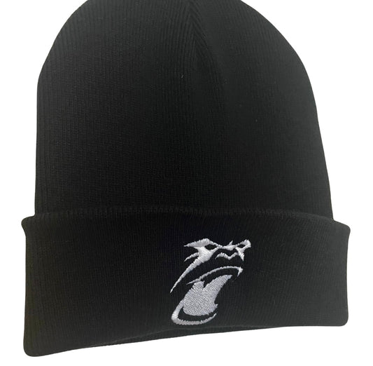 Lano Black Logo Cuffed Beanie